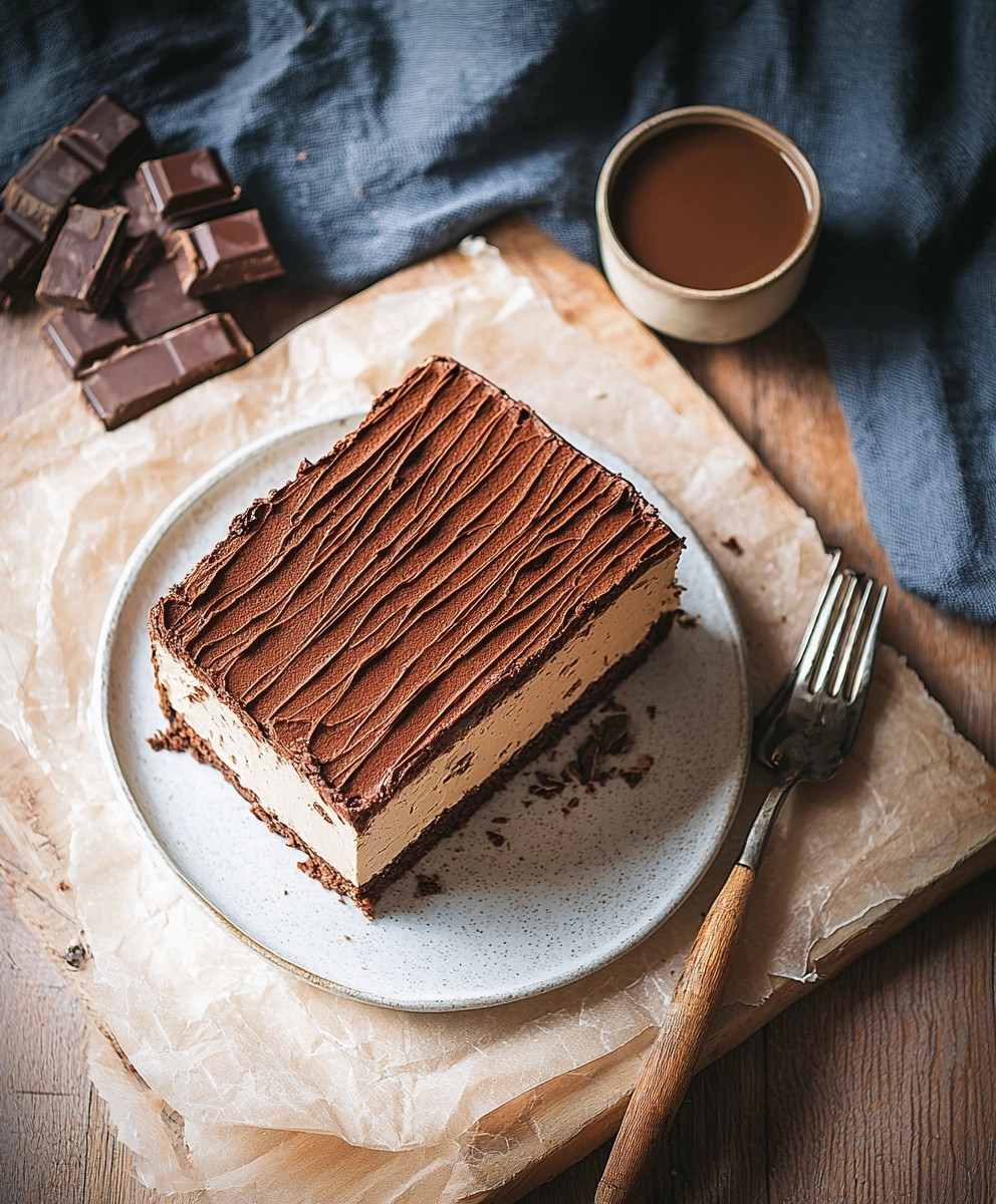 Gâteau petit beurre chocolat café