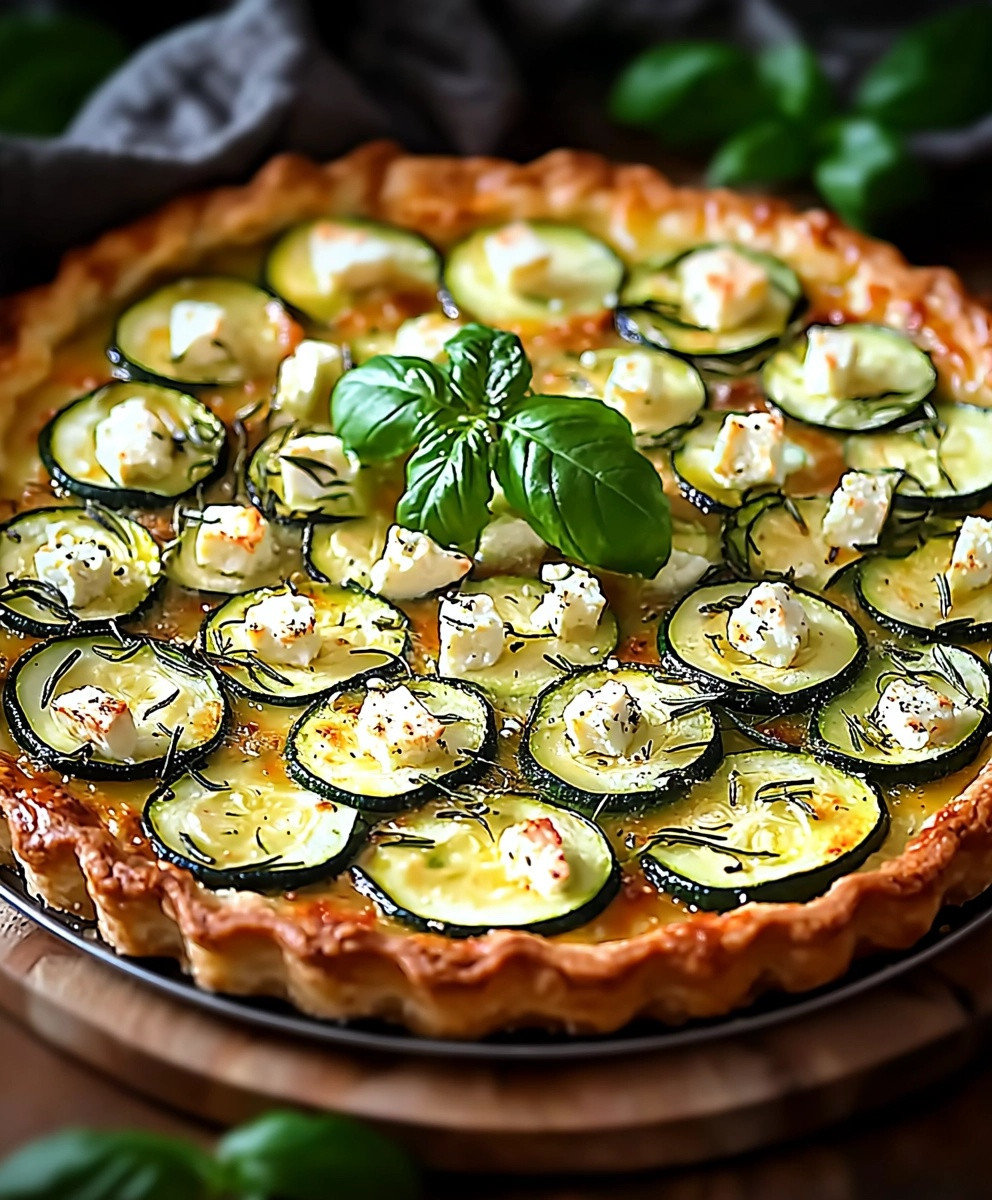 Tarte courgette feta