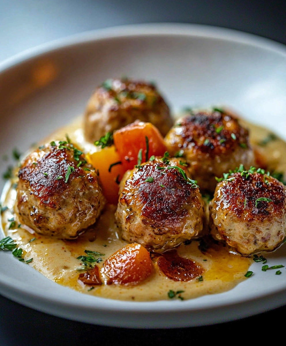 Boulettes de poulet crémeuses