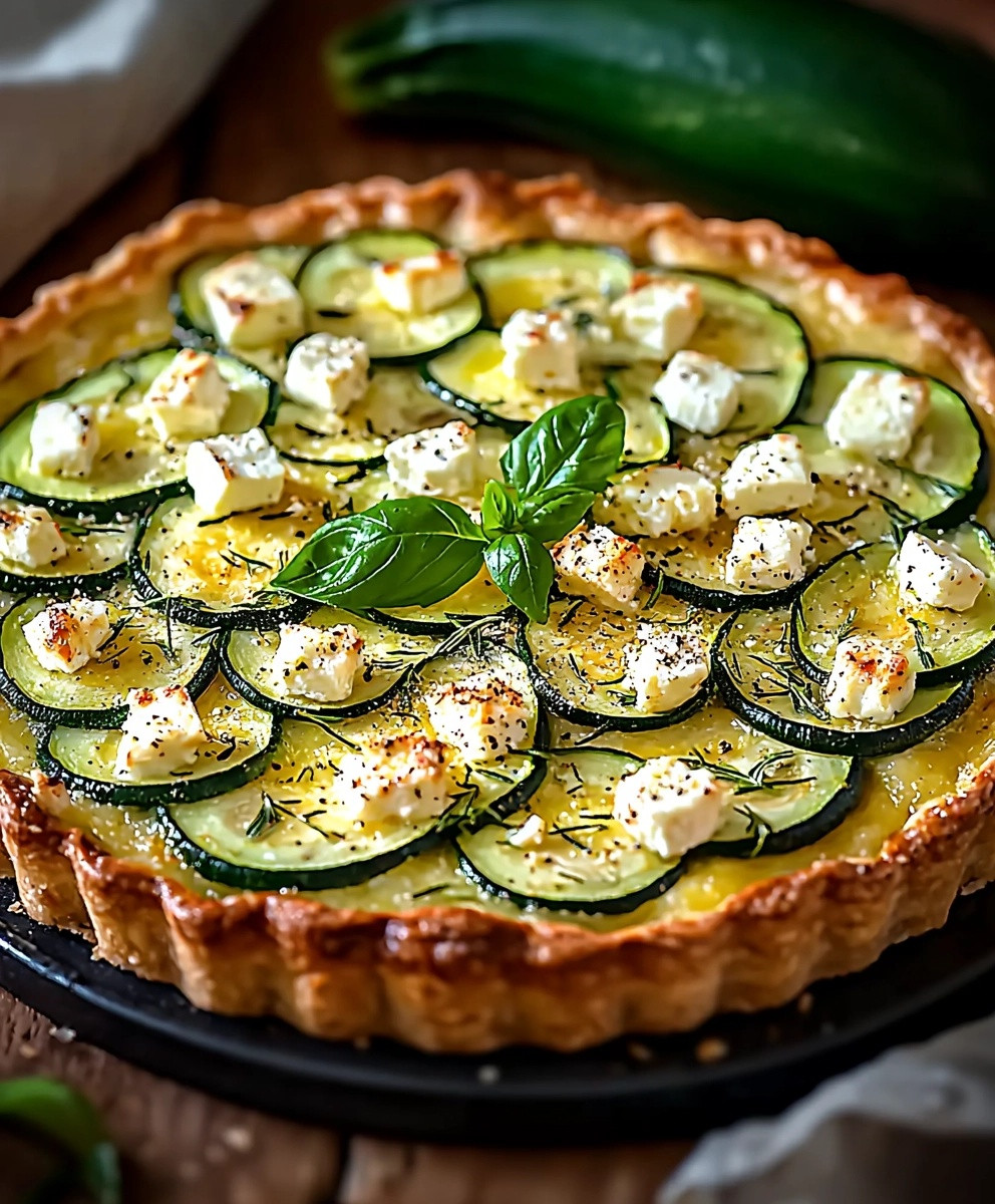 Tarte courgette feta