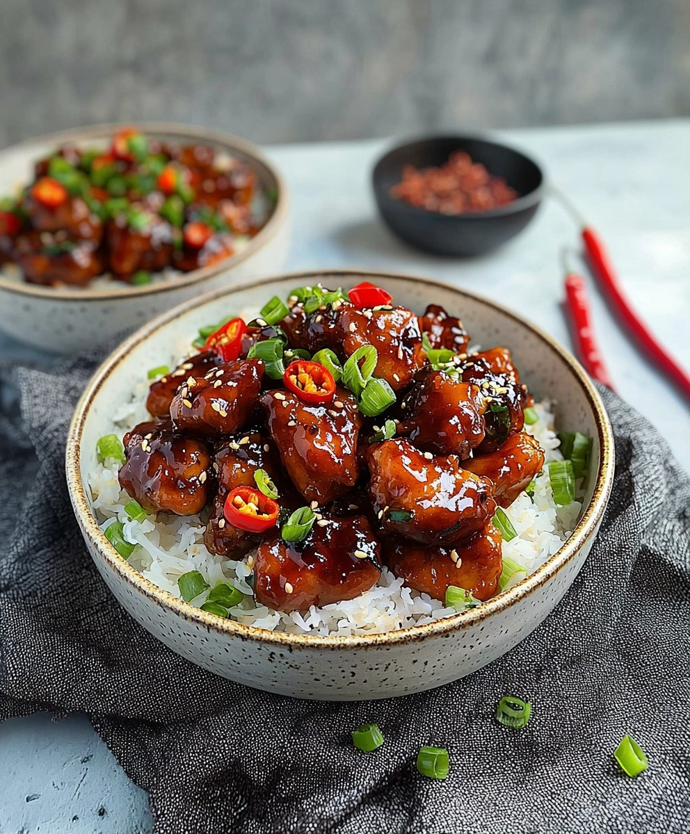 Poulet mongol savoureux