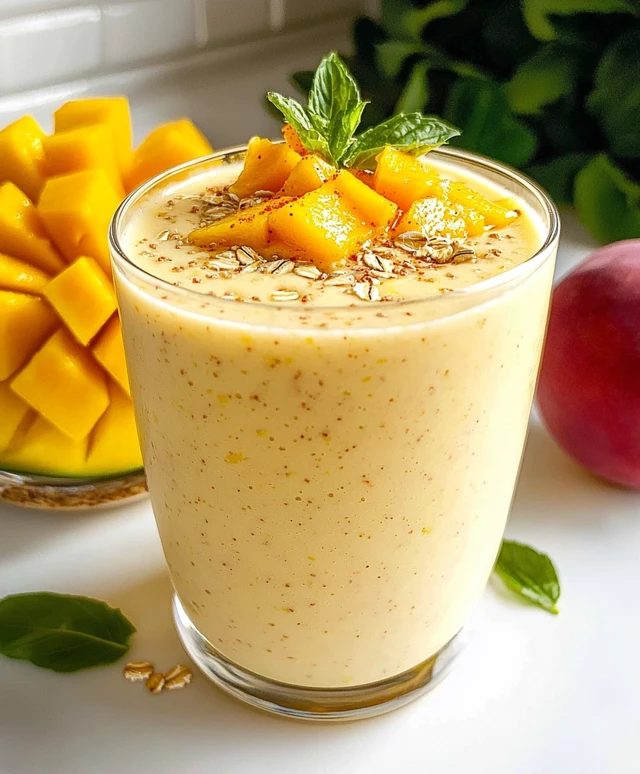 Smoothie mangue avoine