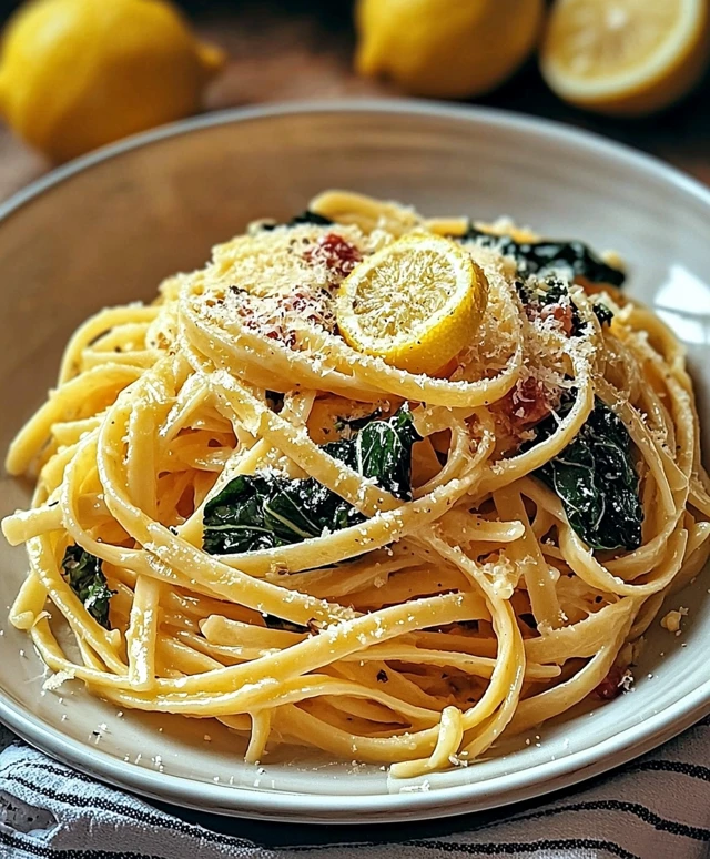 Pâtes aux blettes et citron