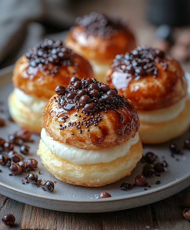 Profiteroles au chocolat