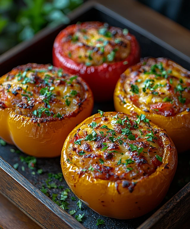 Poivrons farcis délicieux