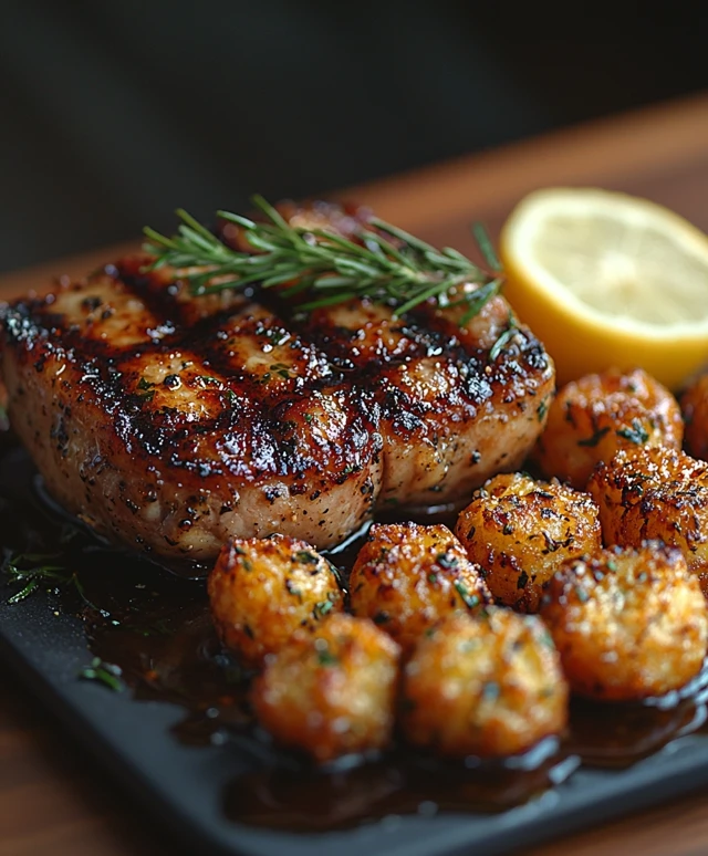 Côtelettes de porc au citron