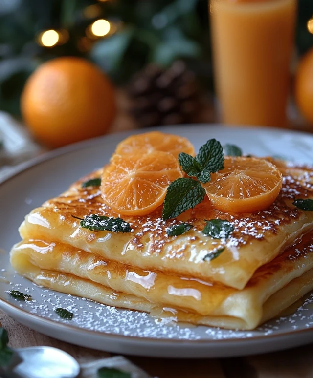 Crêpes Suzette délicieuses