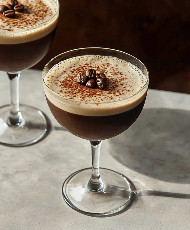 Martini expresso cocktail