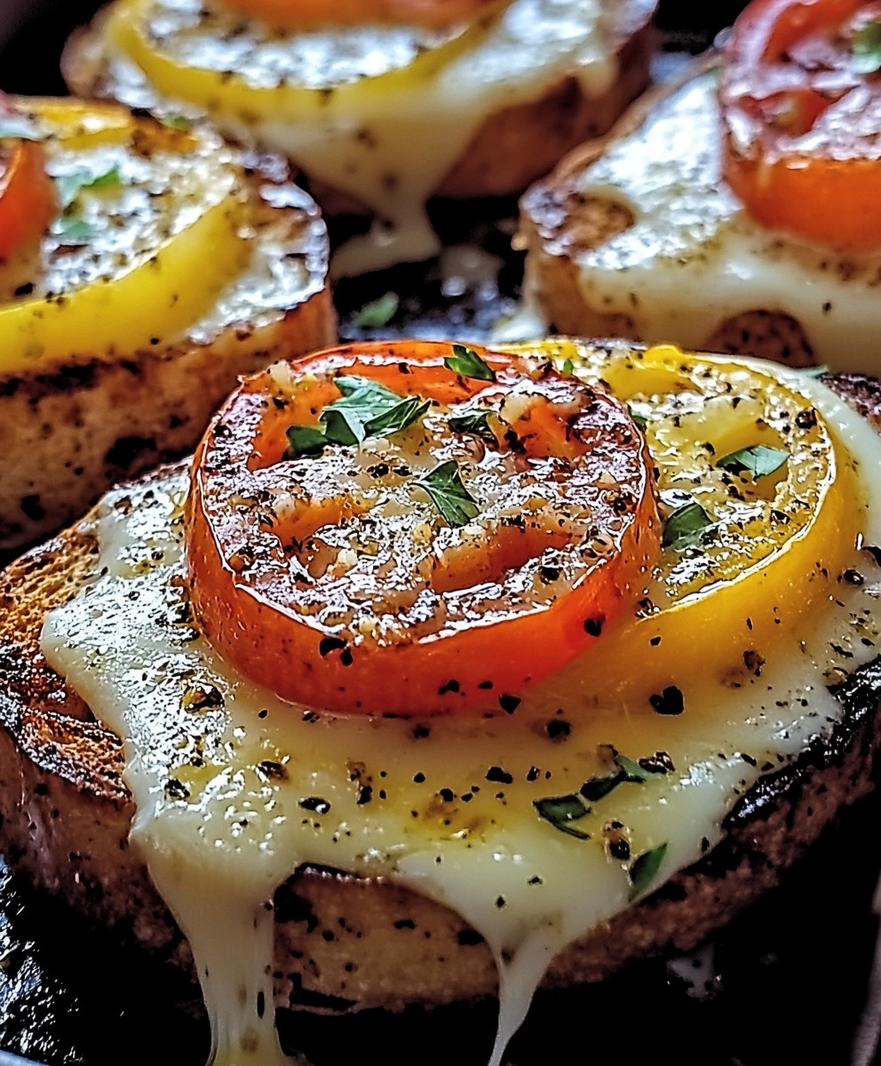 Tartines gratinées légumes fromage