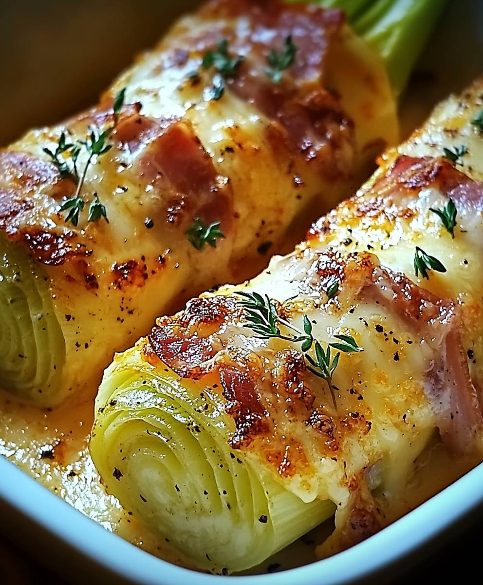 Endives jambon fromage gratinées