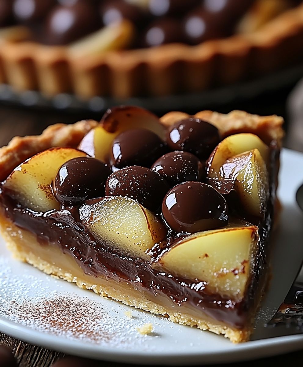 Tarte poire chocolat