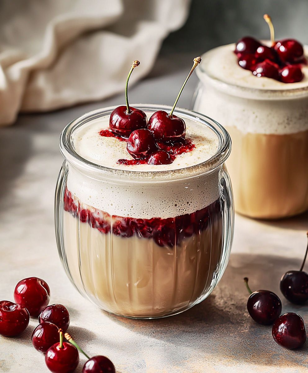 Latte cerise vanille