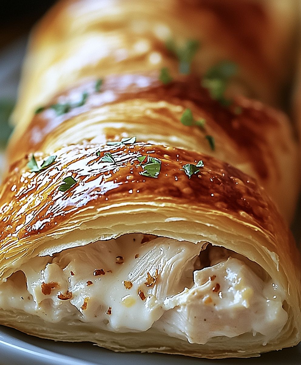 Croissants farcis au poulet