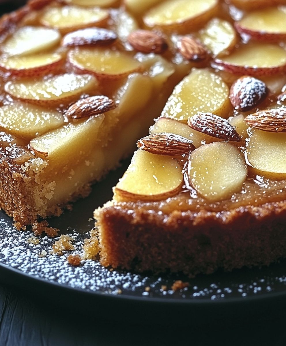 Gateau moelleux pommes amandes