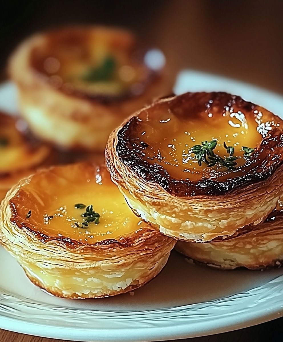 Tartes crème anglaise portugaises
