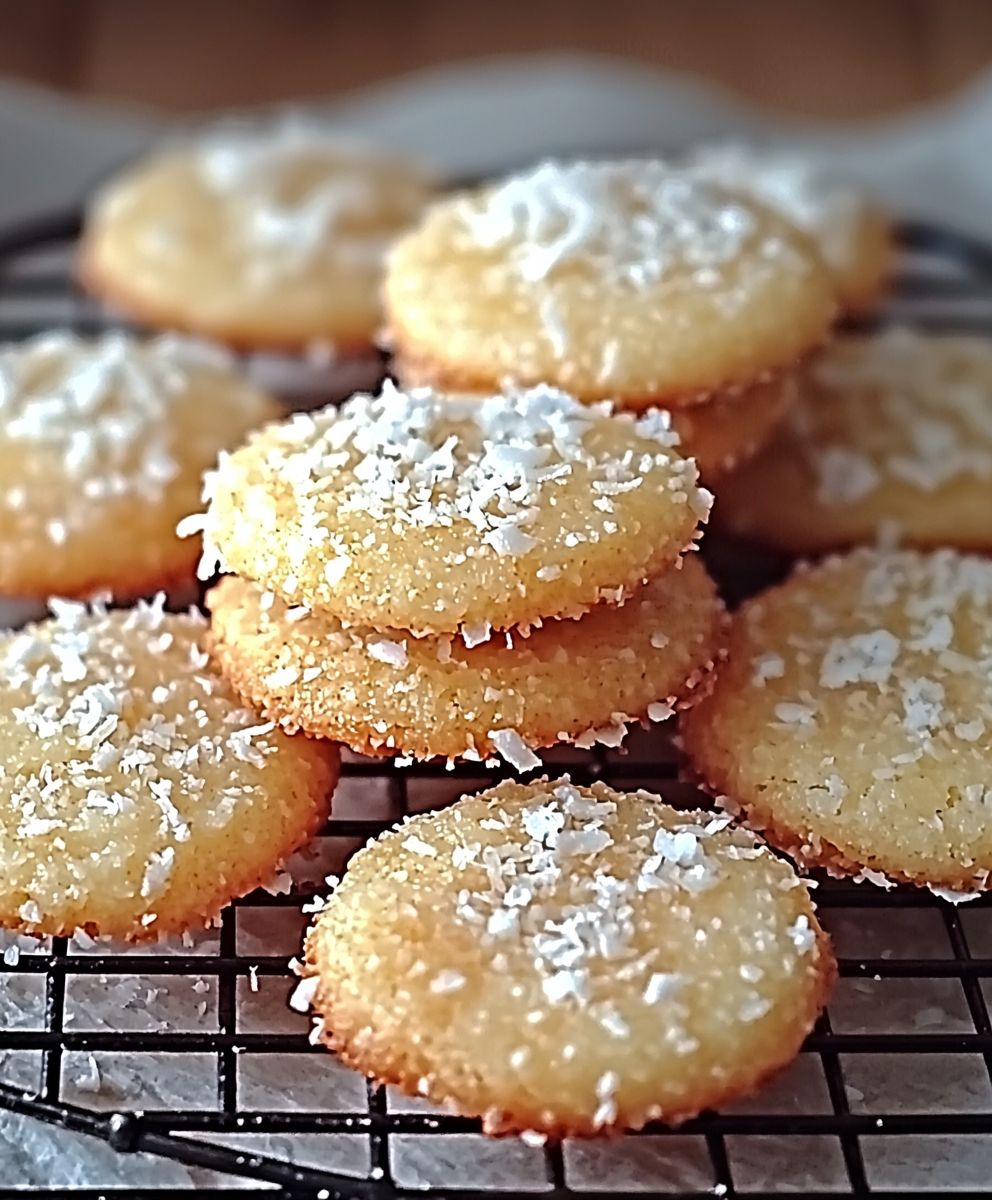 Biscuits croquants noix de coco