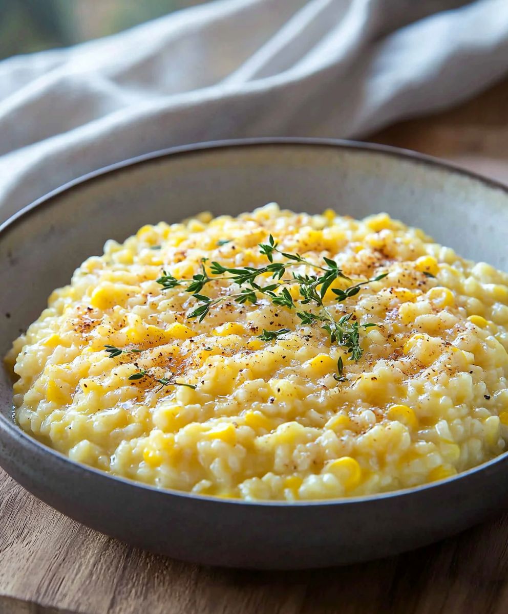 Risotto de maïs à l'autocuiseur