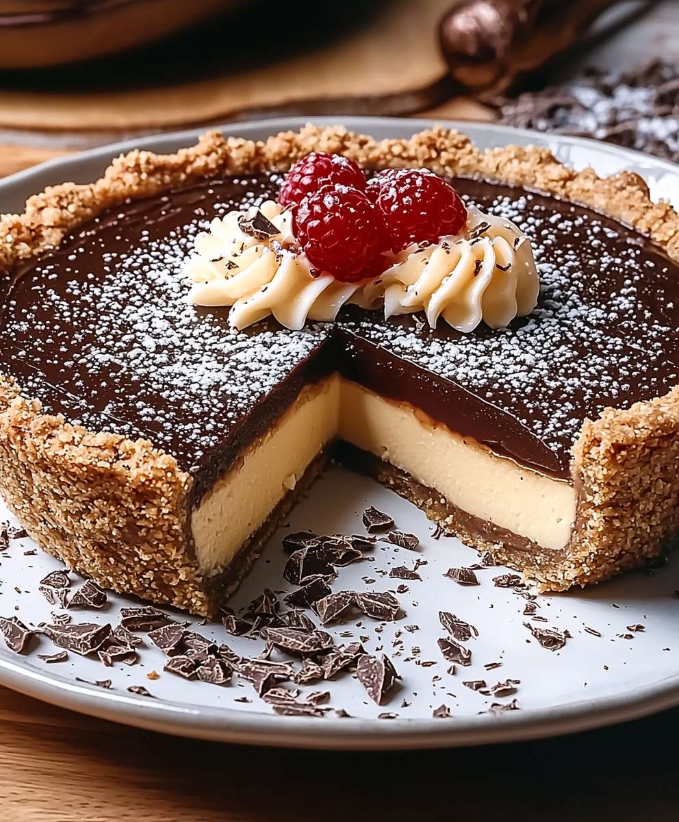 Tarte chocolat mousse noix de coco