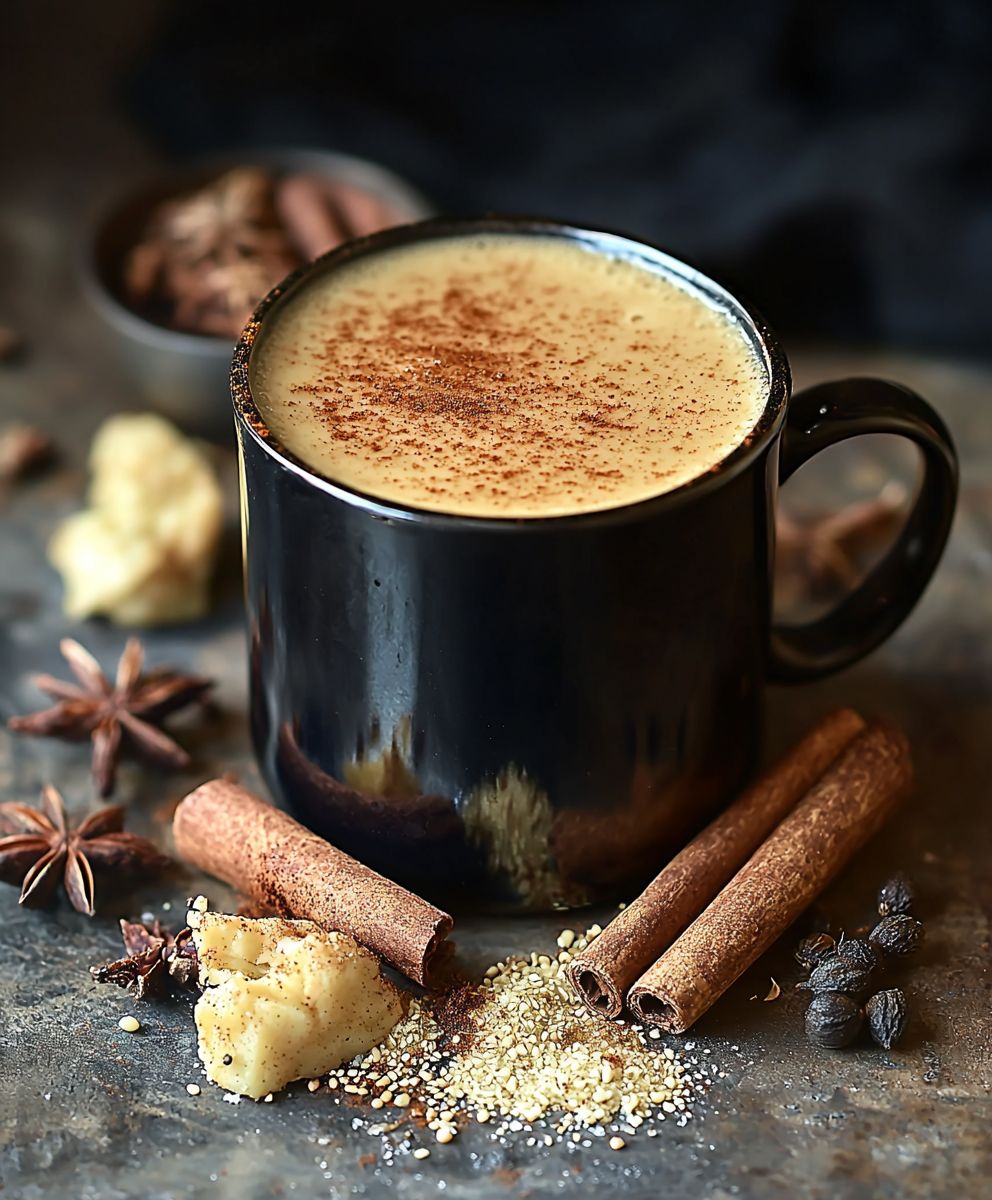 Thé indien épicé au lait