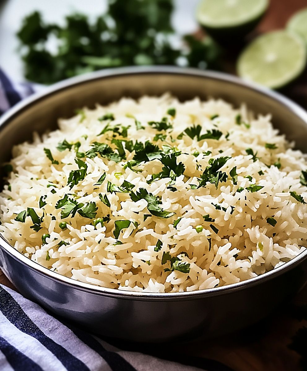 Riz coriandre citron vert