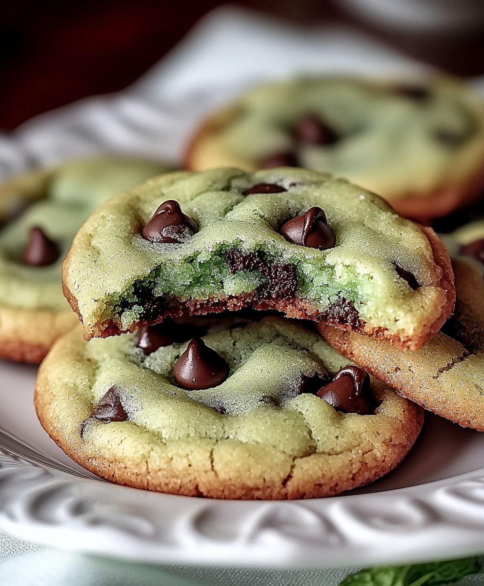 Cookies menthe pépites chocolat