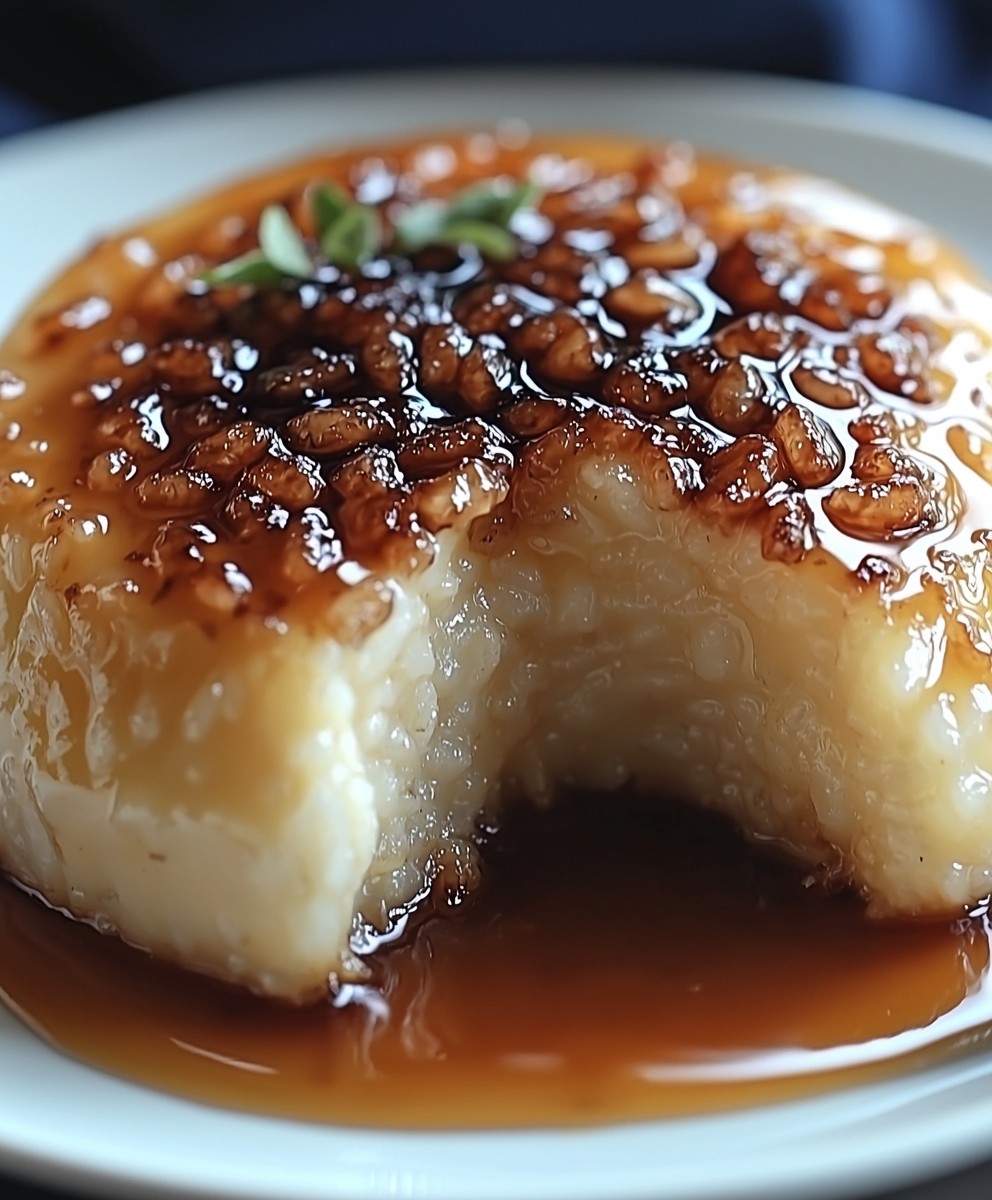 Gateau de riz caramelise