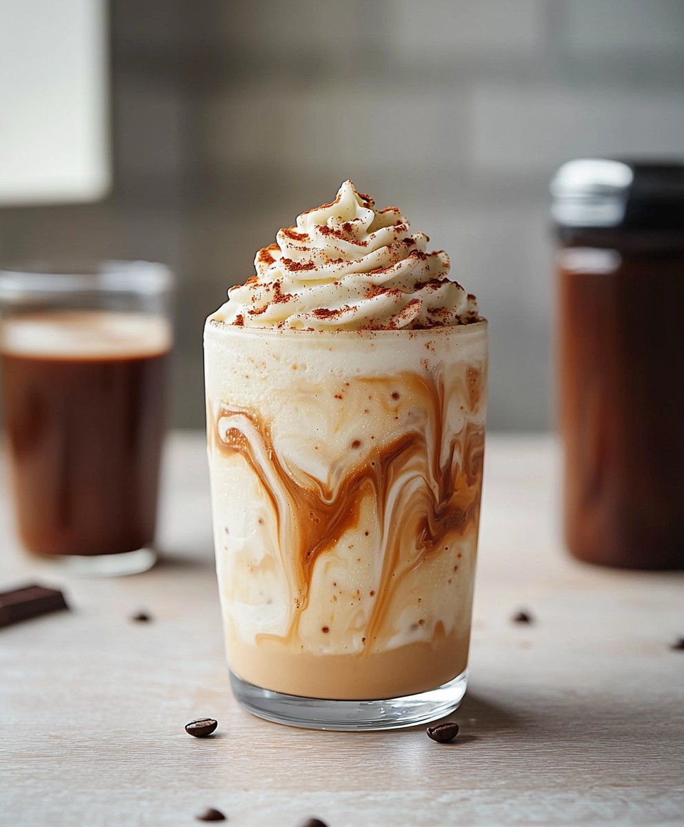 Café au chocolat blanc surgelé