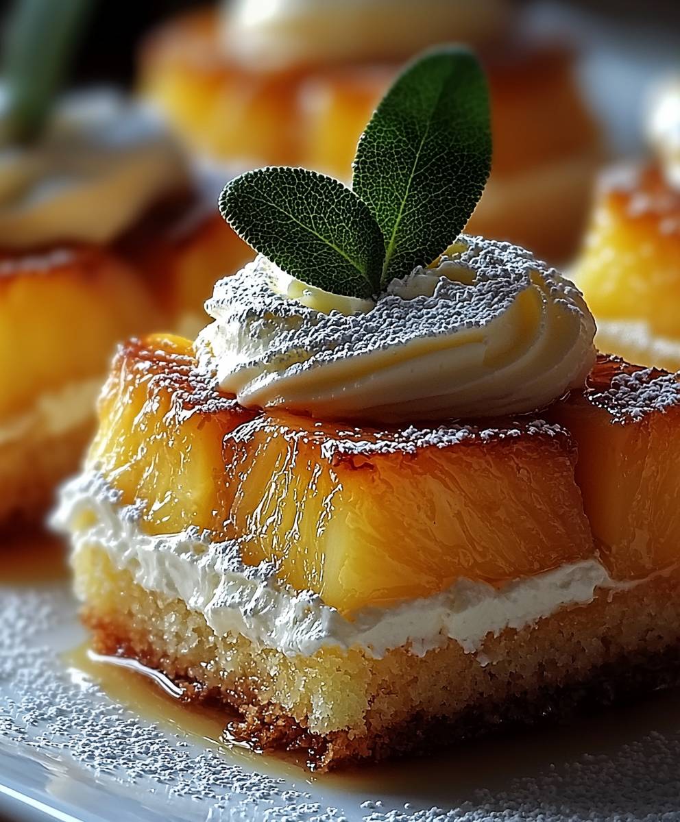 Gâteau renversé ananas mascarpone
