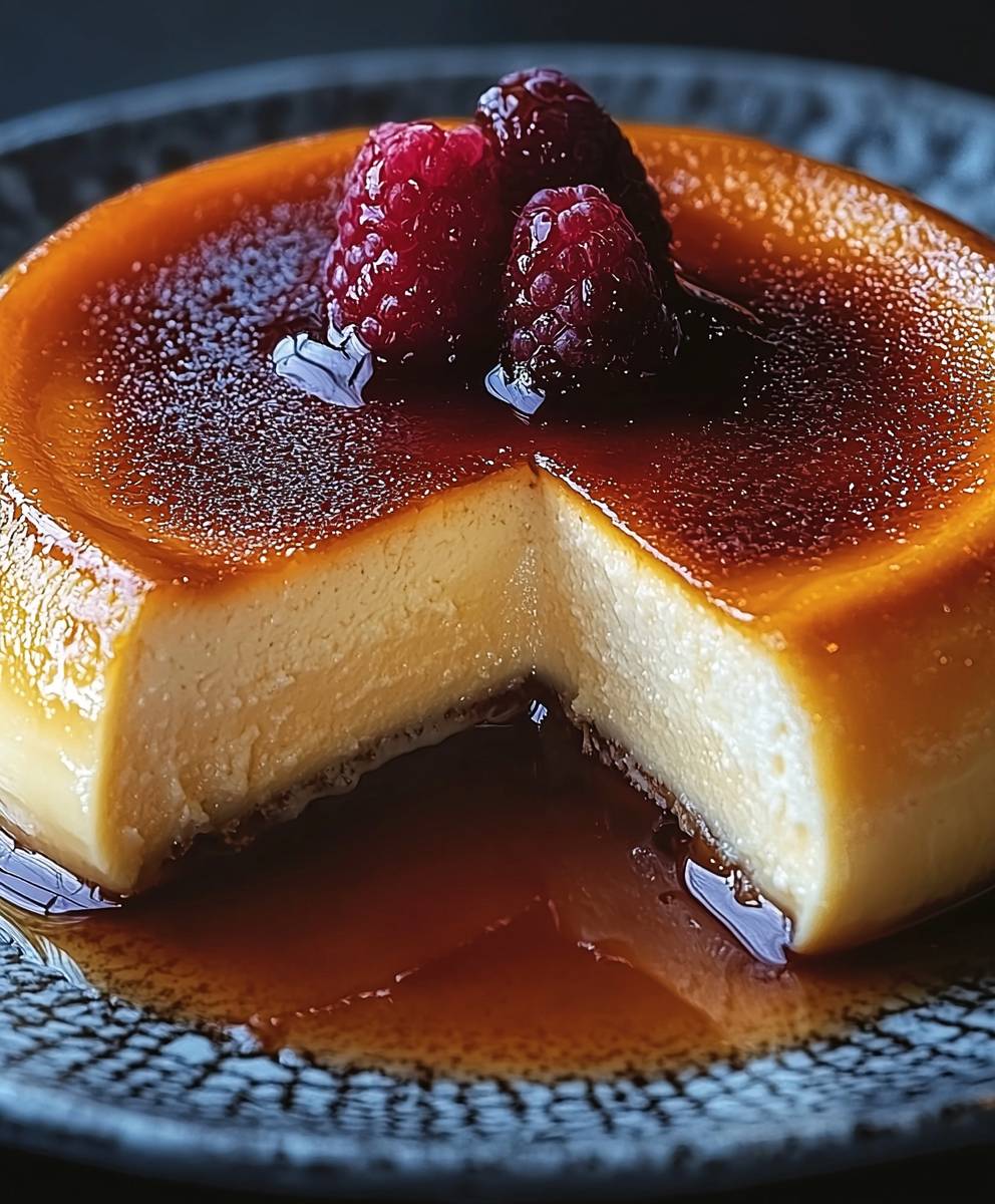 Flan pâtissier fondant sans pâte