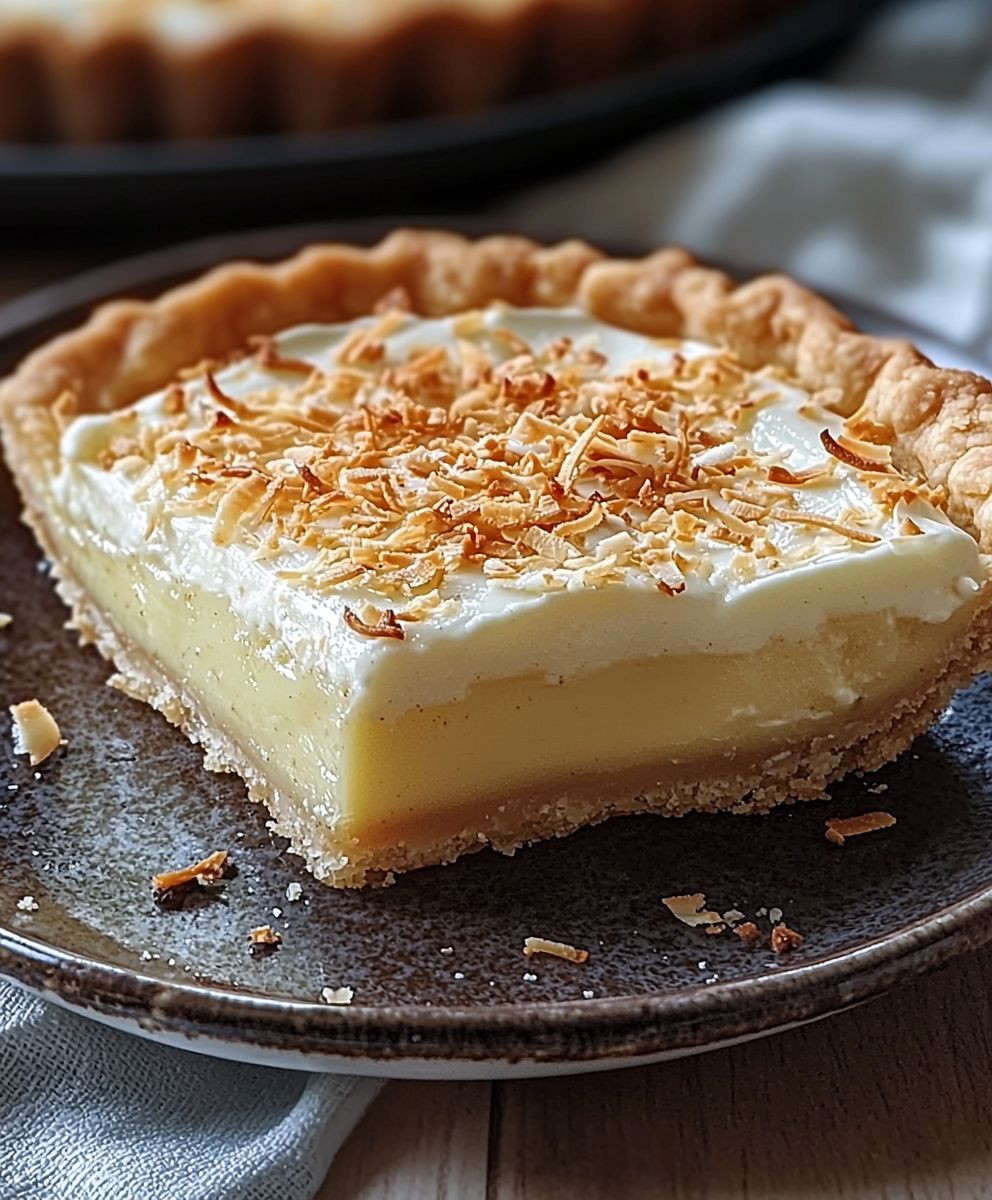 Tarte crème coco paradisiaque