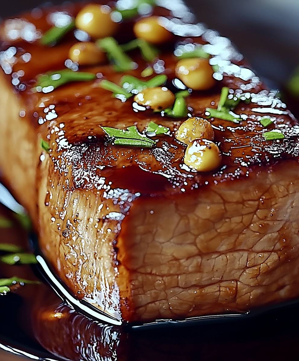 Longe de porc vinaigre balsamique