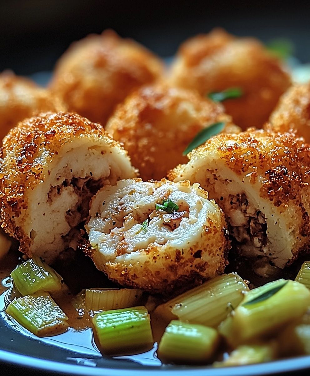Cordon bleu poireaux croquettes