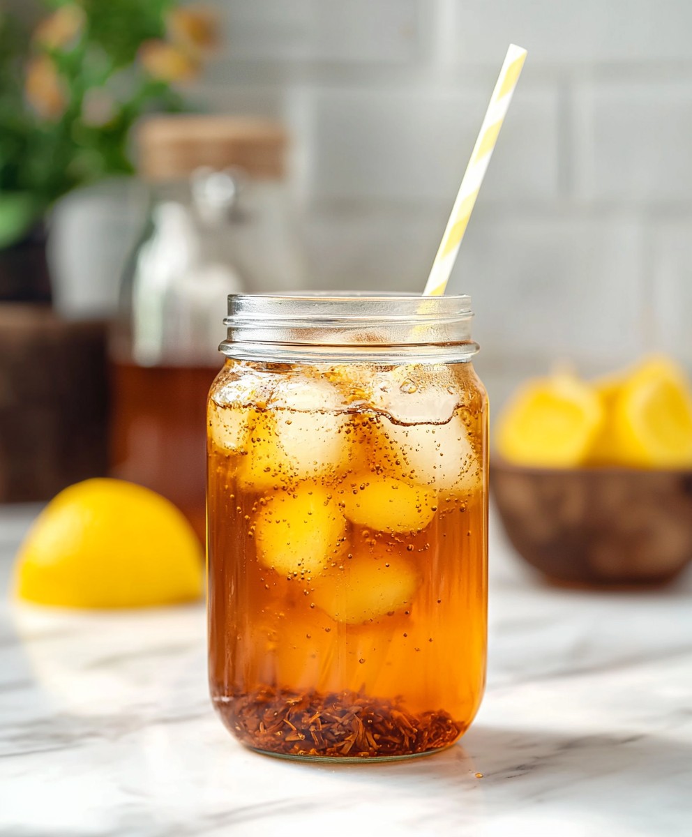 Infusion rooibos froid maison