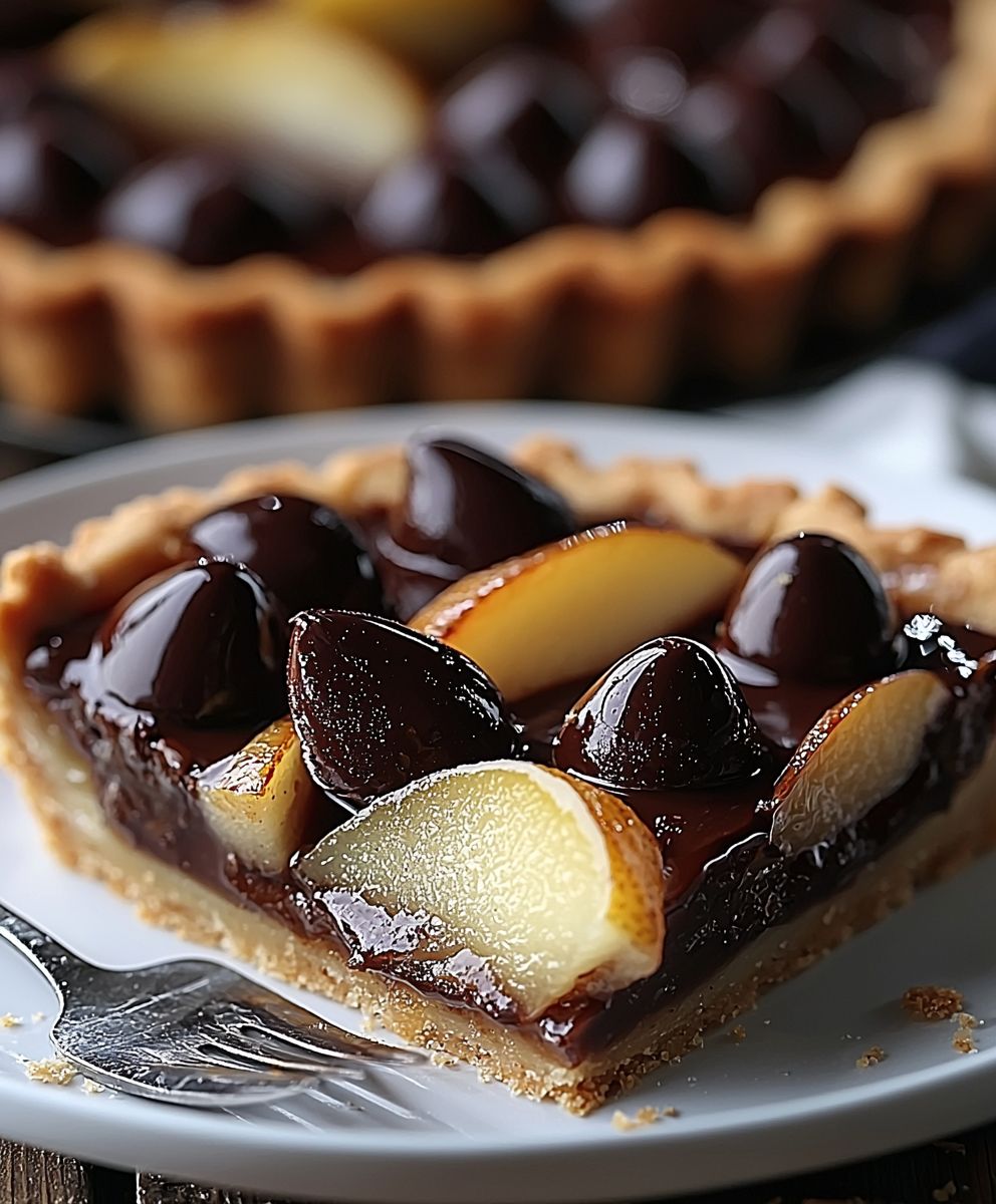 Tarte poire chocolat