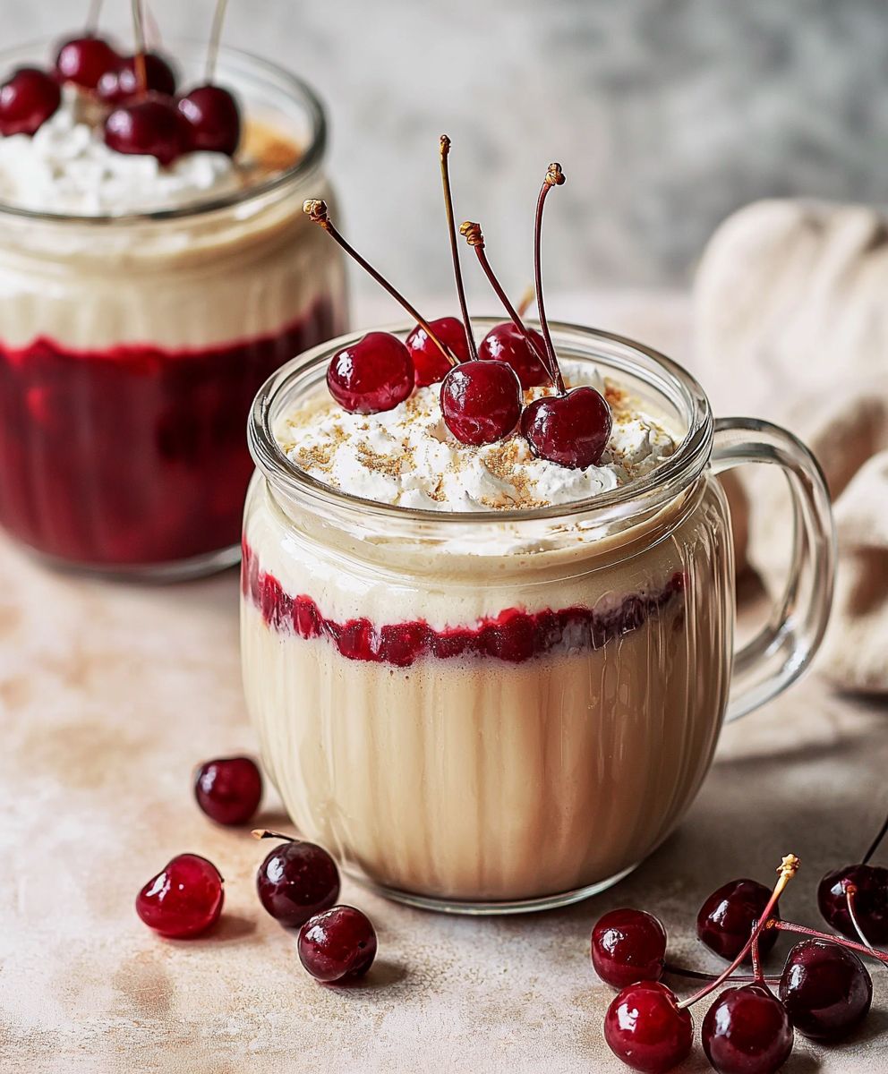 Latte cerise vanille