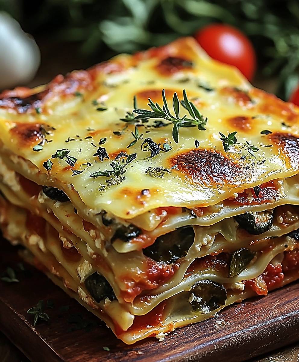 Lasagnes aux légumes fondantes
