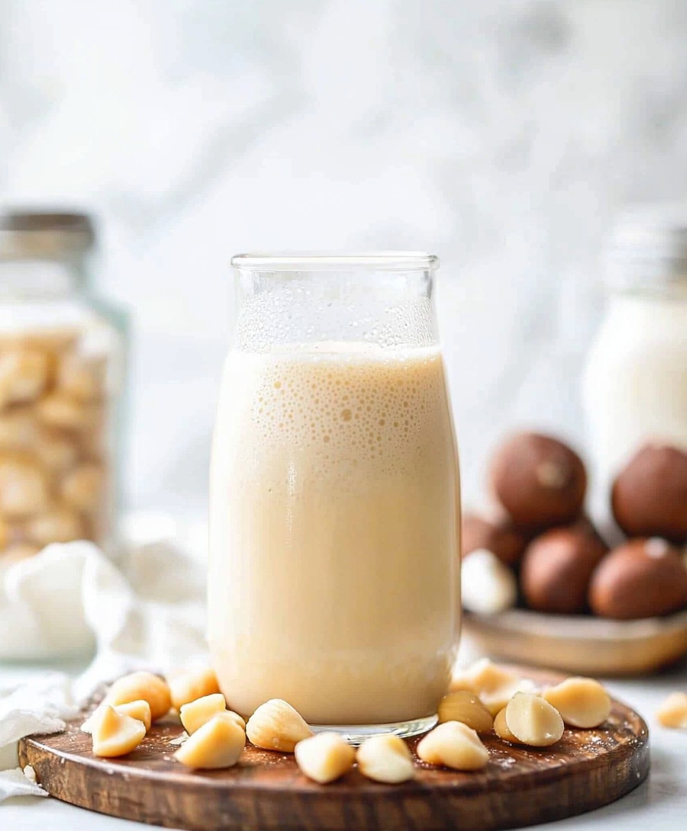 Lait de macadamia maison