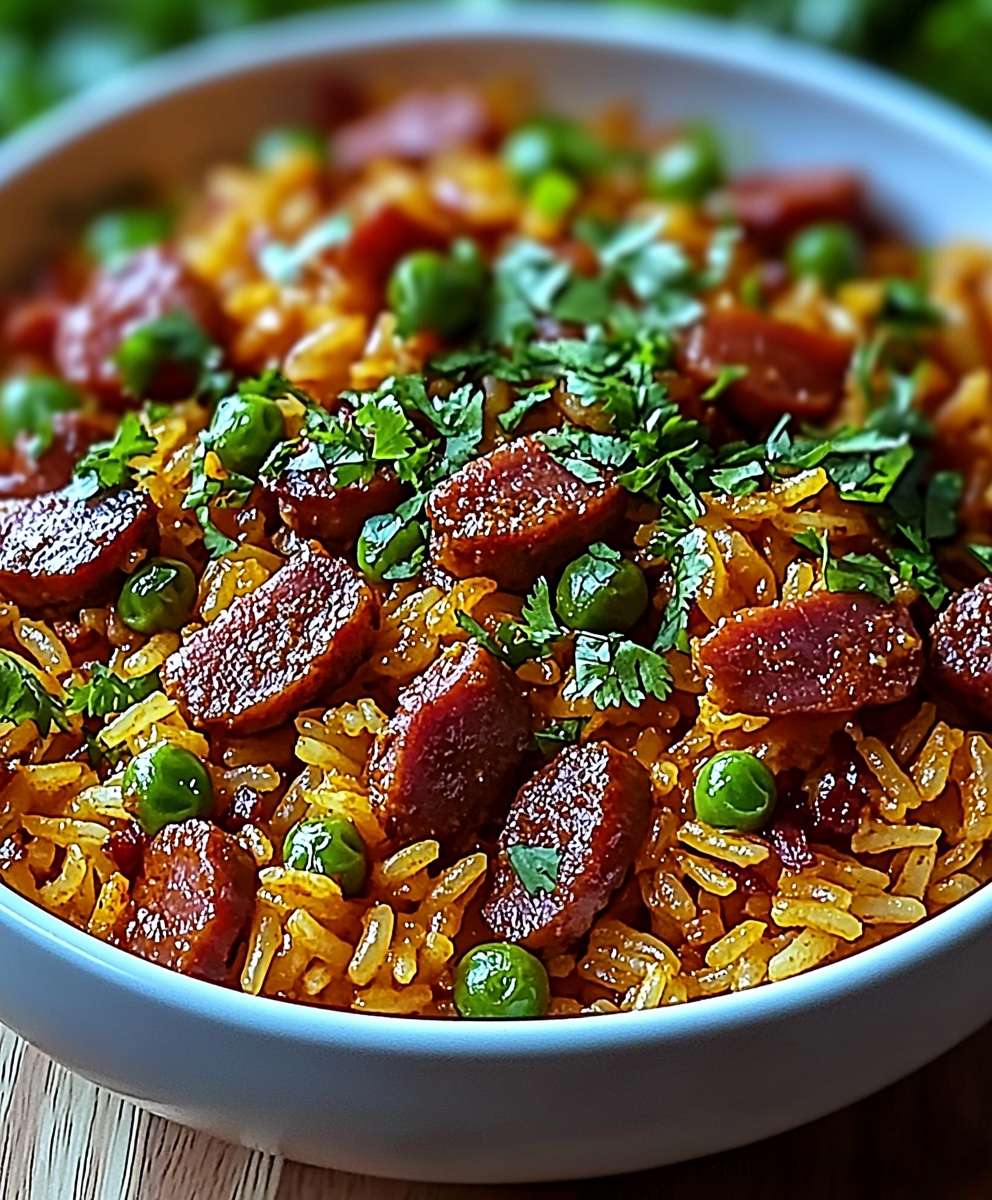 Riz mexicain chorizo lardons