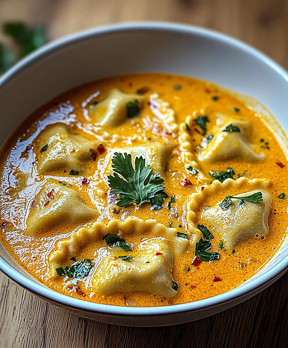 Soupe Thaï Curry Raviolis Coco