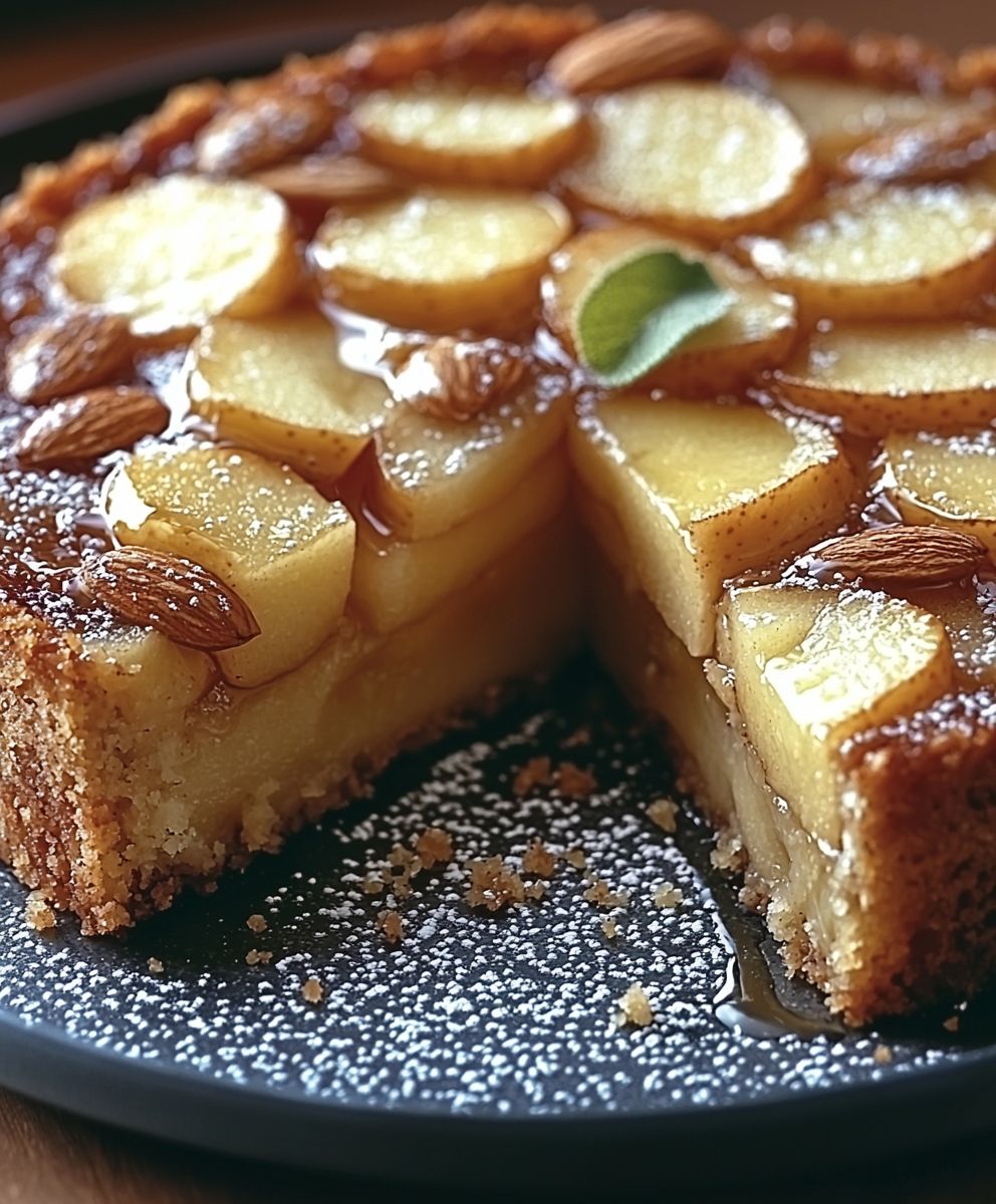 Gateau moelleux pommes amandes