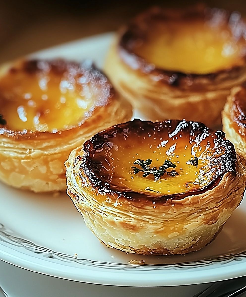 Tartes crème anglaise portugaises
