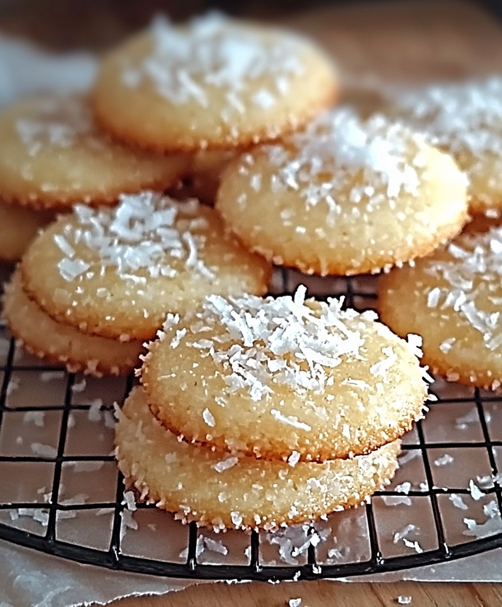 Biscuits croquants noix de coco