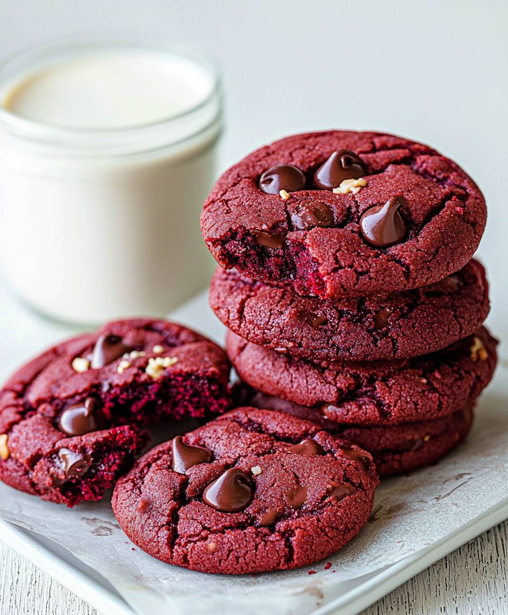 Biscuits Red Velvet chocolat