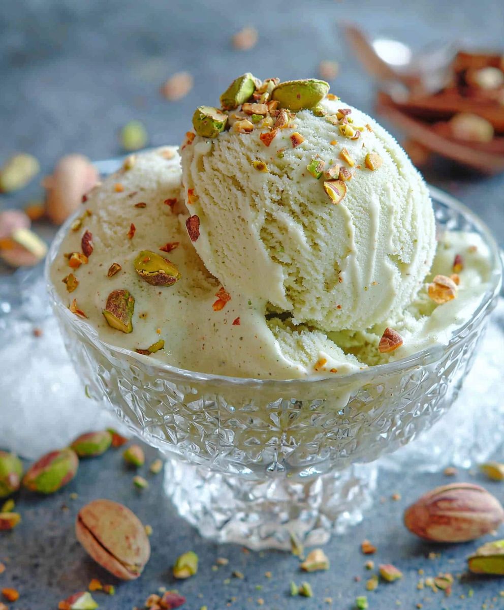 Glace pistache maison