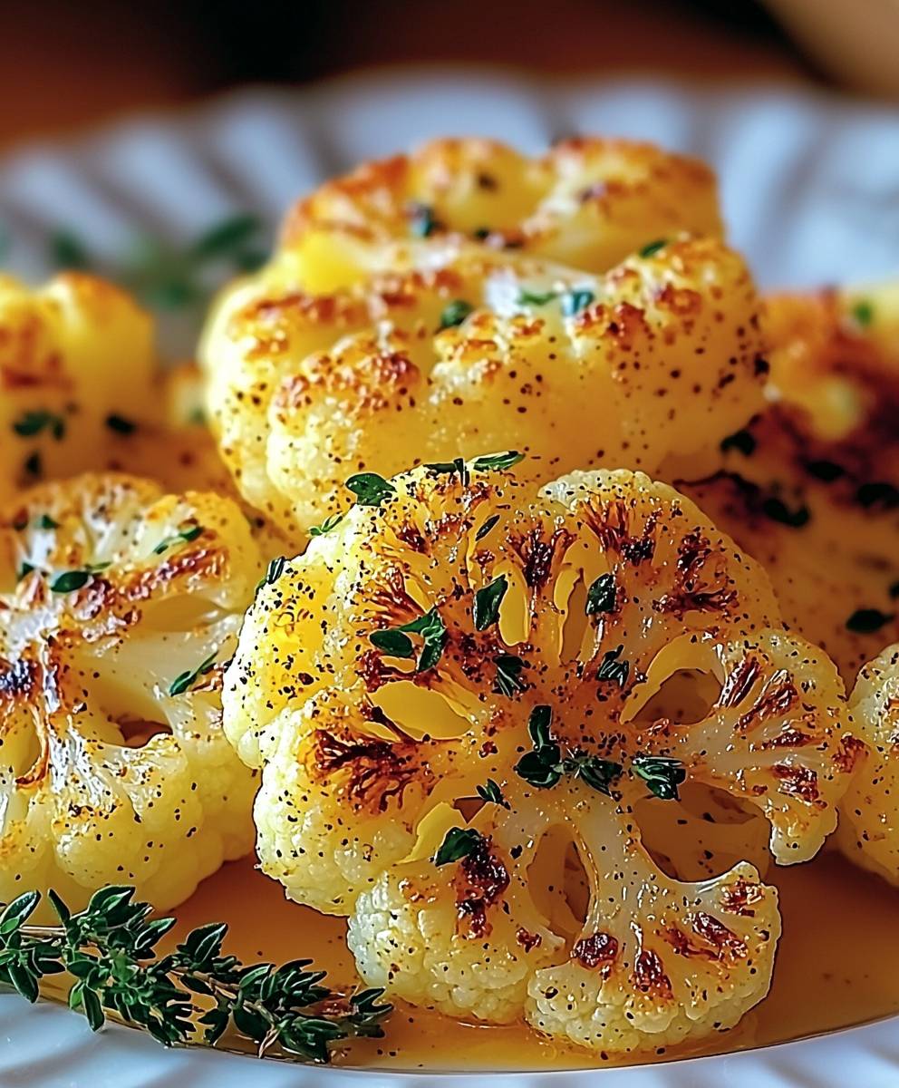 Chou fleur rôti aux épices