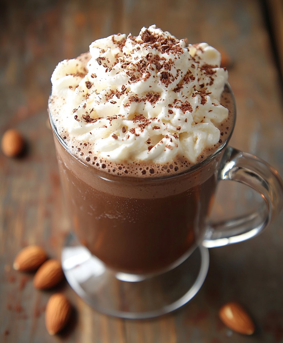 Chocolat chaud amandes