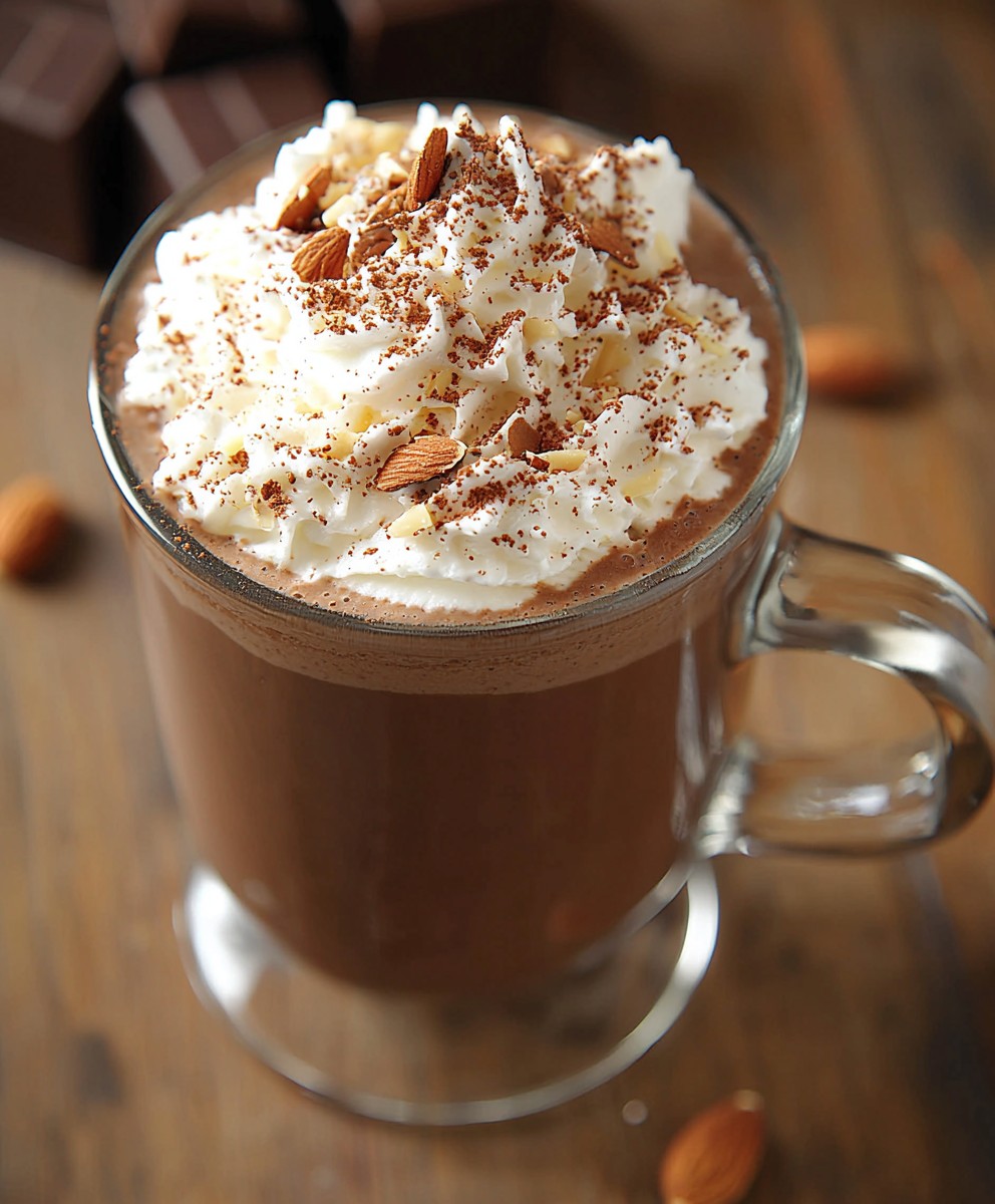 Chocolat chaud amandes