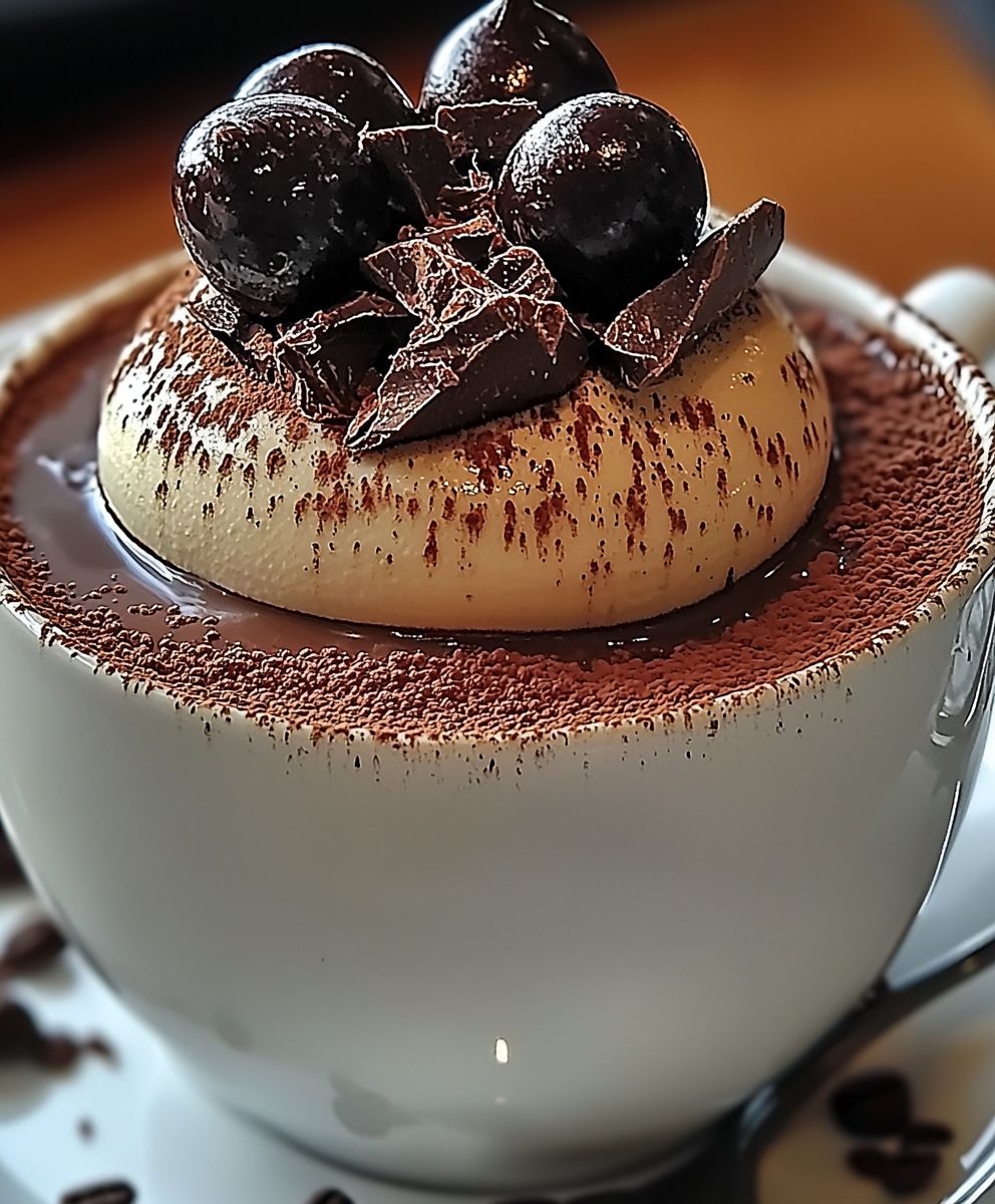 Dessert chocolat cappuccino gourmand