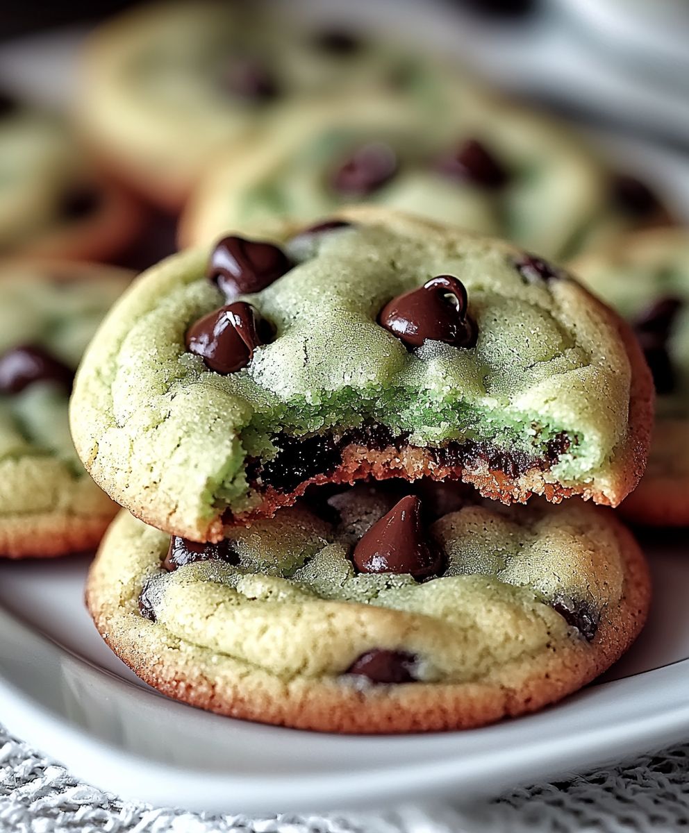 Cookies menthe pépites chocolat