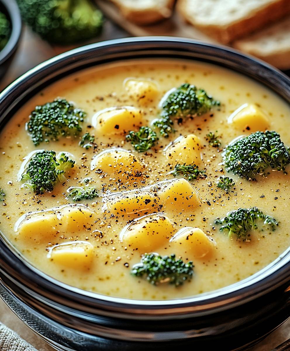 Soupe brocoli fromage
